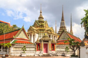 Stupas,In,Wat,Pho,,Bangkok,,Thailand